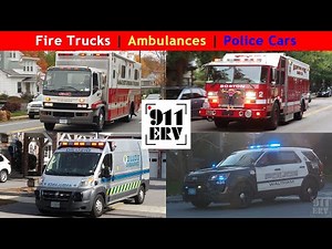Fire Trucks, Ambulances, and Police Cars Responding | October 2022 Compilation