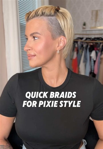 Quickest Short Hair Braid Tutorial