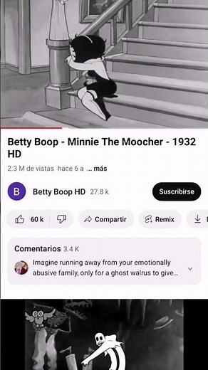betty boop crying