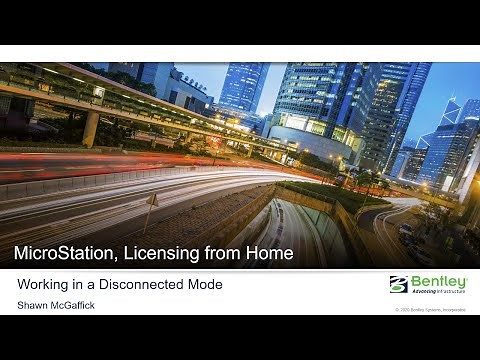 MicroStation, Licensing from Home-Working in a Disconnected Mode