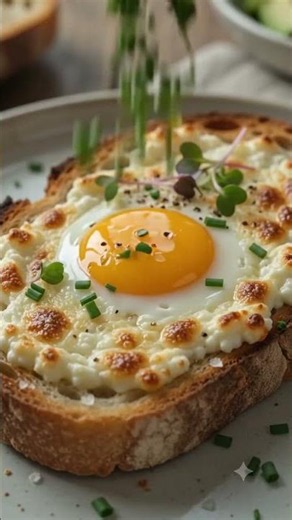 Crispy air fryer cottage cheese and egg toast recipe #airfryer