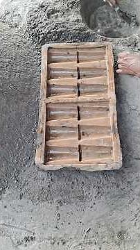 Making useful cement product made #construction #constructionchannel #concreteproducts