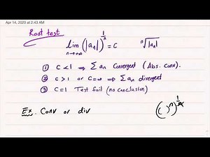 Lecture#29(The Root test)