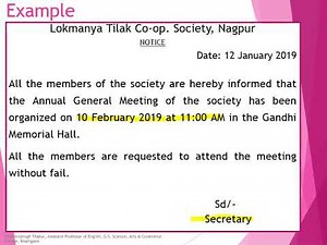 Notices, Agendas and Minutes