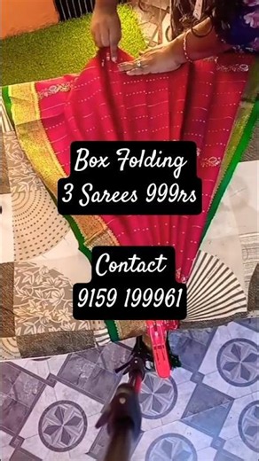 Box Folding Offer Available | Royal Saree Draping Studio #boxfolding #bridalsareedraping