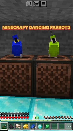 When the Jukebox hits a little too hard...🔥🦜#shorts #minecraft