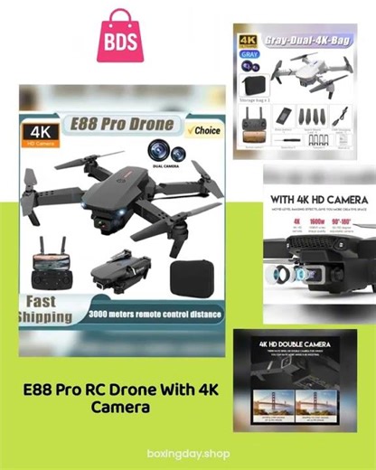 E88 Pro RC Drone With 4K Camera