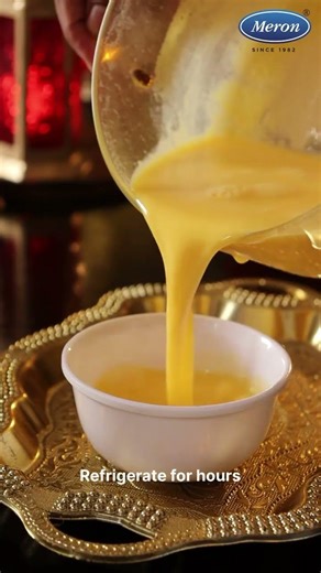 Creamy mango pudding made easy 🥭✨This Iftaar make Meron’s Mango Pudding in just minutes.