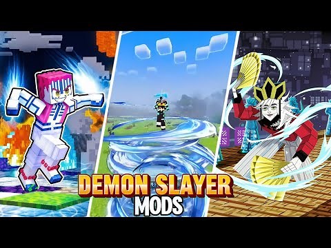Top 3 MOST EPIC Demon Slayer Mods For Minecraft PE 1.21+