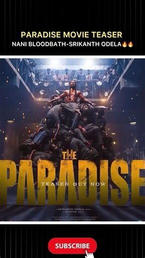 Paradise movie teaser hidden details and nani nailed performance #viral#shorts#trending#facts#reels