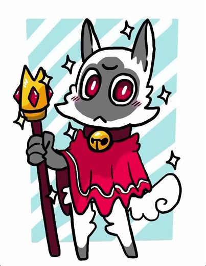 Next in line 🐑♥️🐈‍⬛ @Cult of the Lamb @Devolver Digital #cultofthelamb #devolverdigitalgames #narinder #narinderxlambert #fanart #fyp #digitalart #digitalillustration #procreateart #procreate #timelapseart