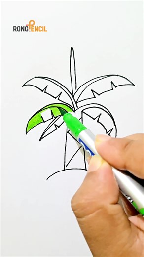 How to draw tree 🎄 #tree #treedrawing #drawing #art | Rong Pencil