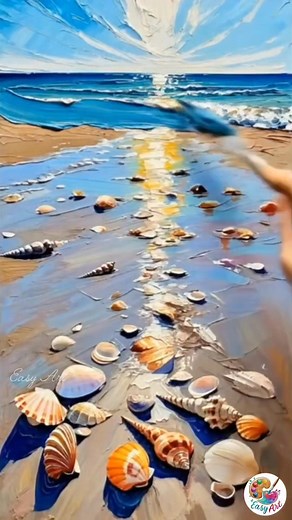 8.1K views · 98 reactions | Ocean painting in Acrylic texture paste ️ #artcommunity #art #artist #naturelovers #nature #naturephotography #reelsviralシ #reelsfypシ #fbyシvideo #fbreelsfypシ゚ #fb #fblifestyle | Easy Art | Facebook