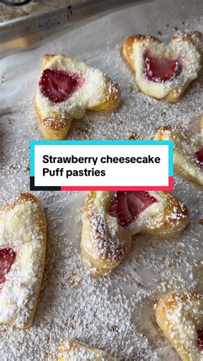 Valentine's Strawberry Cream Cheese Puff Pastries Recipe