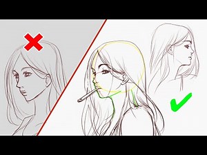 👀HOW TO DRAW FACE🎨 Basic Proportions Idea | Guide Lines for Semi-realistic