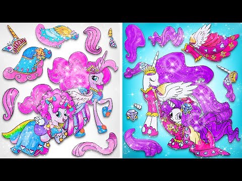 🦄 Paper Ponies Total Makeover | From Mud to Magic! EASY DIY Crafts
