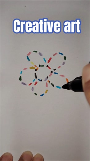 How to draw 3D Flower, step by step 🌸 #drawing #creative #art