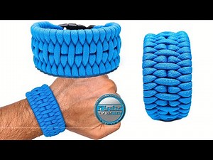 Amazing Paracord Bracelet - How to Make Fishtail Modified Wide Paracord Bracelet Tutorial DIY