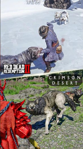 This Is INTENSE 🐺 Crimson Desert vs RDR2 Wolves