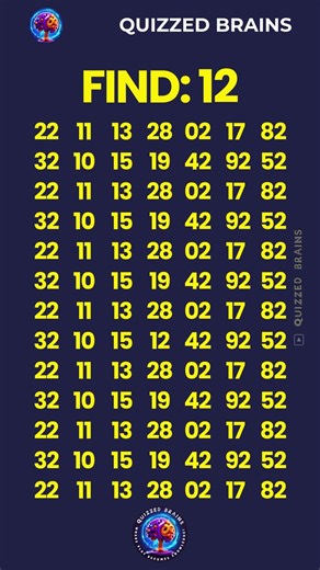 The Hidden Number 12 Brain Teaser Challenge