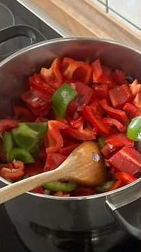 Sommerliches ☀️ Paprikagemüse 🫑 ein leckeres schnelles Gericht ☀️ #food #vegetarian #healthyfood
