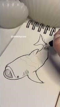 🐋🦈⚓️🦀#whaleshark #tutorial #drawing #viral #sketch #howto #howtodraw