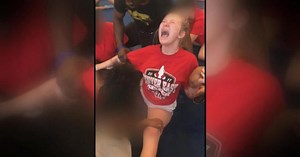 Teen cheerleader forced into split: "The world is a scary place"