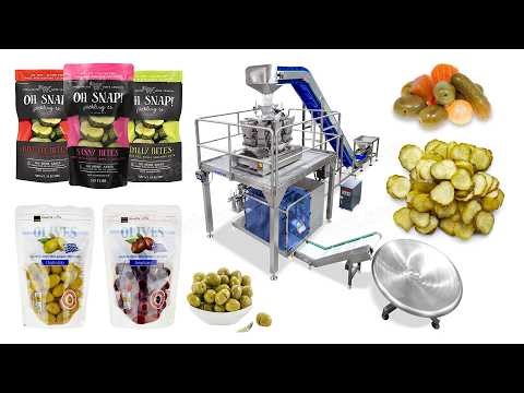Automatic Pickled Sliced Cucumber Doypack Stand Up Pouch Packing Machine