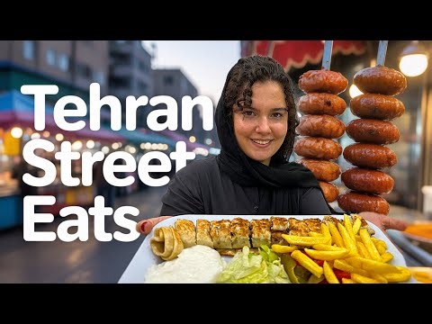 Best Arabic Street Food in Tehran 🇮🇷 | Shawarma & Kunafa in Iran 🍢🍮