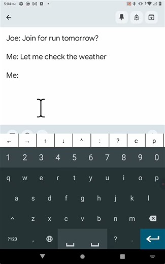 Launching apps and websites from an Android keyboard (demo