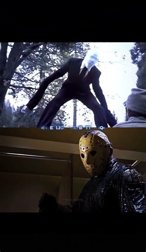Slenderman (Tt) vs Jason voorhees part 8 #edit #1v1 #battle #shorts #horrormovie #movies #villains