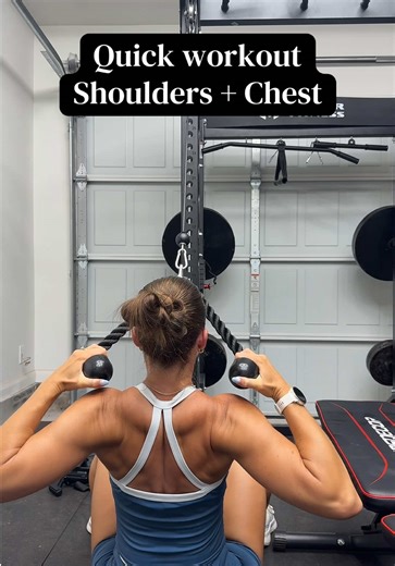 I love a good quick workout! Lift heavier for less reps and get it done! 💪🏼🤍 My set: https://shopmy.us/collections/5297244