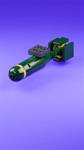 LEGO MK15 WW2 Bomb 💣 Mini Bricks Military Build