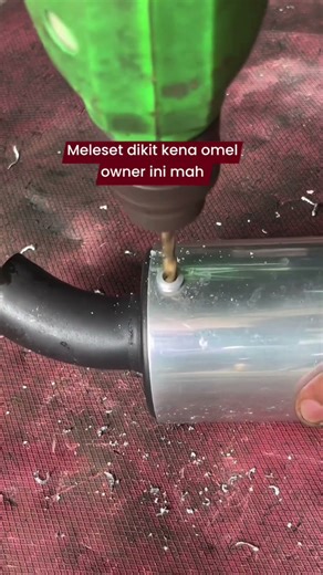 Pergantian glaswol pada knalpot brong