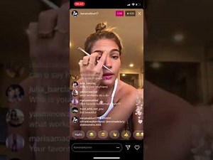 Bananablue17 / Isabella Jones doing makeup for Coachella Weekend 1 / Instagram Livestream