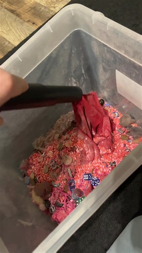 Creating a Messy Valentine Gift from a Box