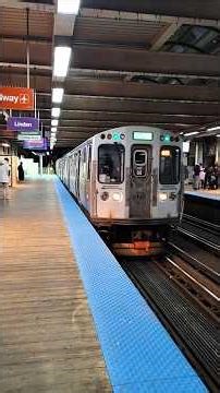 CTA Green Line Train Run 615 arriving @ Clark/Lake Station #shorts #cta