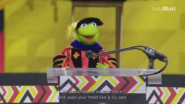 'Leap together!' Kermit the Frog gives Maryland commencement speech