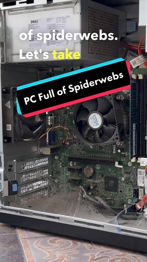 Cleaning Spiderwebs from a PC - Tech Tok