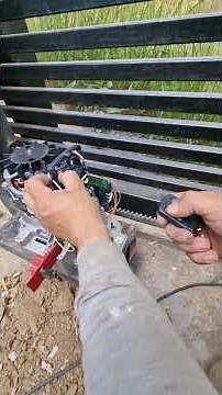 How to configure the electric gate motor control