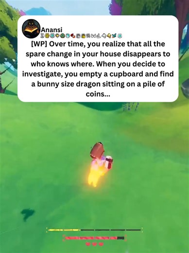 [WP] Over time, you realize that all the spare change in your house disappears to who knows where. When you decide to investigate, you empty a cupboard and find a bunny size dragon sitting on a pile of coins. #redditstories #redditreadings #writingprompts #shortstory #fiction