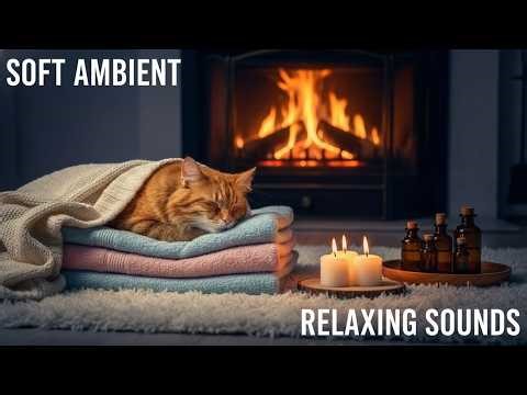 Deep Sleep Starts Here with Sleeping Cat Purrs 🐾 Warm Cozy Audio for Stress Relief