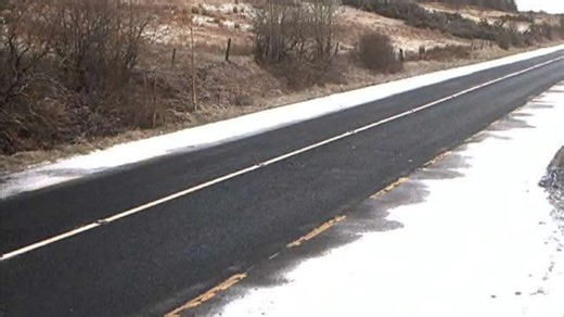 First snow pictured as warning issued amid -8C freeze & 'battleground' forecast