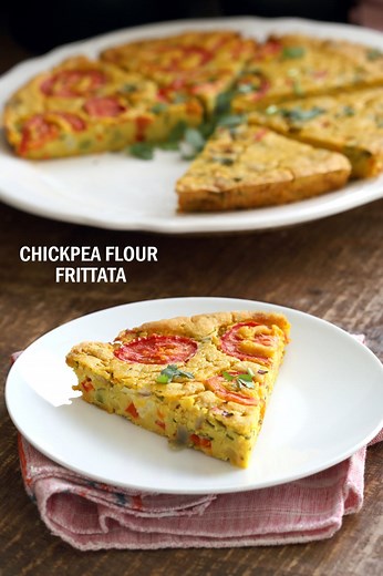 Chickpea Flour Frittata - Eggless Vegan Frittata - Vegan Richa