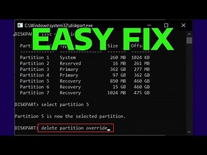 How To Fix Can't Delete a Protected Partition Without the Force Protected Parameter Set