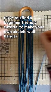Want to make your own ukulele hanger? #macrametutorial #madebyhand #shopsmallbusiness