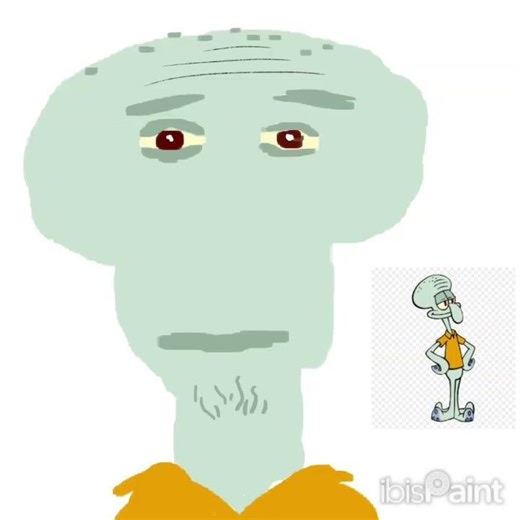 Drawing Very normal Squidward :3 #drawing #art #speedpaint #artist