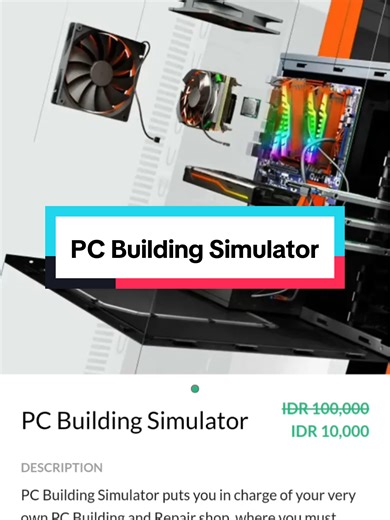 PC Building Simulator 💻 Bangun PC impianmu tanpa risiko & biaya mahal! 🛠️ Rakit, servis, upgrade, dan jadi teknisi PC pro dari rumah! 🔥 Belajar langsung dari simulasi realistis! 📲 Main sekarang – cek link di bio! #PCBuildingSimulator #GameSimulator #RakitPC #GamersIndonesia #TeknisiPC #SimulasiPC #GameSeru #PCGaming #BelajarRakitPC #SteamGame #FYP #GameTikTok #GameViral #gamepc #gamepc10rb #cuantanpabatas #gajiansale #wibgajian