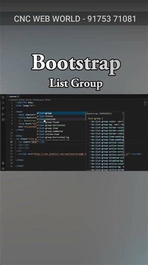 Bootstrap - List Group Tag #frontendcourse #bootstrap #computer