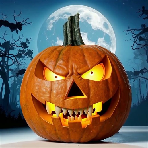 Very Scary Halloween Pumpkin. #halloween #pumpkin #scary